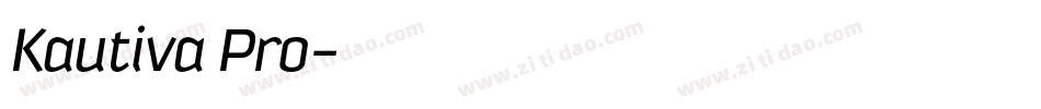 Kautiva Pro字体转换
